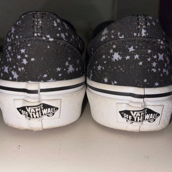 VANS Classic Slip On Sneakers Women’s 5.5 Black Superstitions Skeleton Moon Phas - Picture 7 of 7